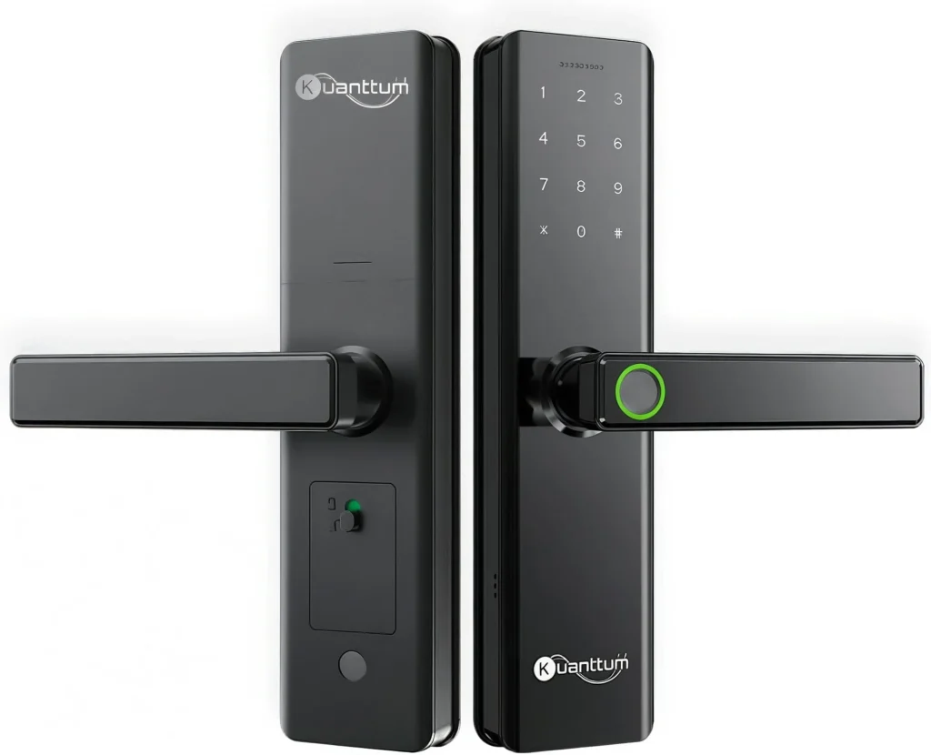 Fechadura Eletronica Digital Biométrica Smart Inteligente Kuanttum Kappa