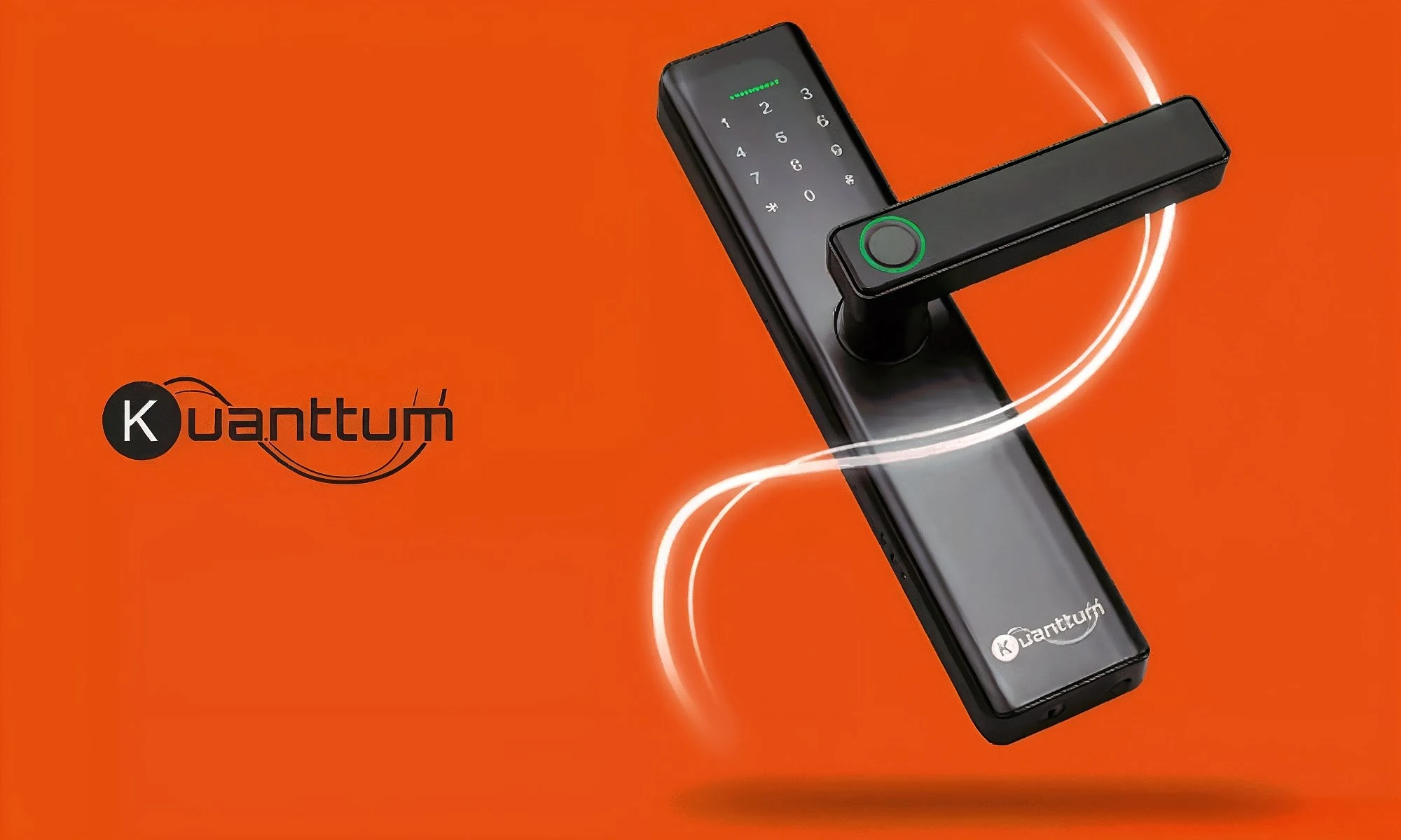 Fechadura Eletronica Digital Biométrica Smart Inteligente Kuanttum Kappa