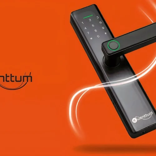 Fechadura Eletronica Digital Biométrica Smart Inteligente Kuanttum Kappa