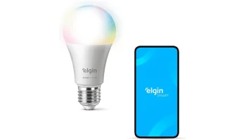 Lâmpada Inteligente Smart Color 10W Elgin RGB Wifi